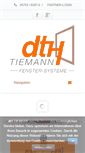 Mobile Screenshot of dth-tiemann.de