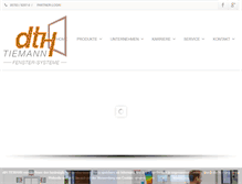 Tablet Screenshot of dth-tiemann.de